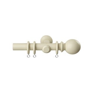 28mm Woodland Cream Curtain Pole Set 330cm Cream Cream