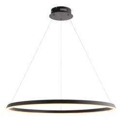 Staten Integrated Led Pendant Light Matt Black, White Silicone
