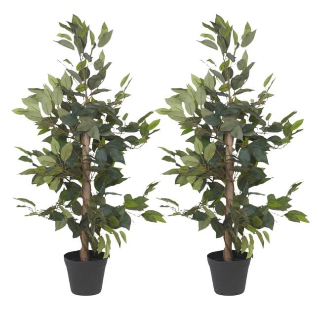 Artificial Faux Plant Tree Green Green 2