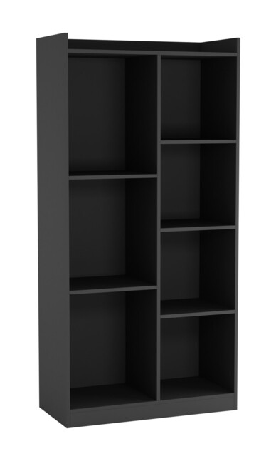 Tall 7 -Cube Bookcase Black 1
