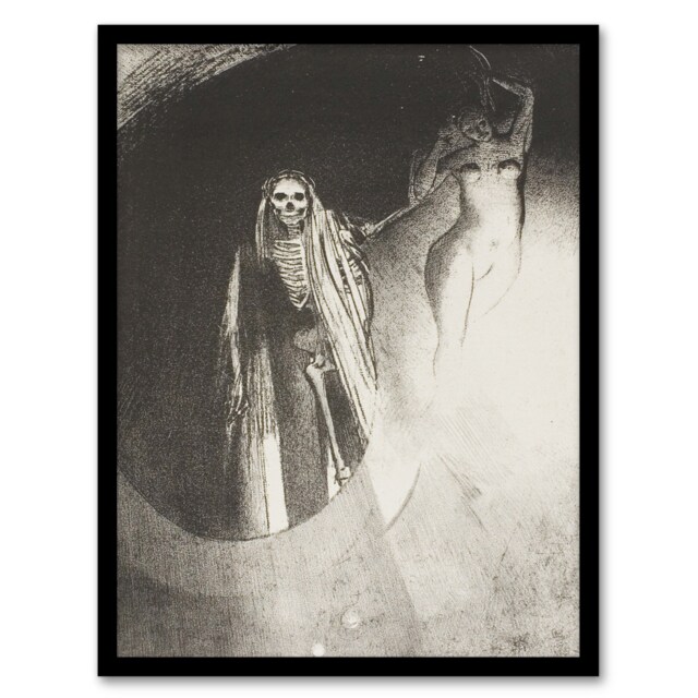 Odilon Redon Framed Wall Art Print Death Let Us Embrace Each Other Home Décor