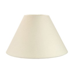 "Traditional 12"" Cream Cotton Coolie Lampshade Suitable for Table Lamp or Pendant Cream Cream 1"
