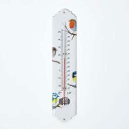 Homescapes Outdoor Thermometer with Bird Design
