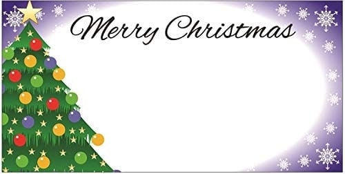 Pack of 50 Purple Christmas Table Place Cards Name Number Settings