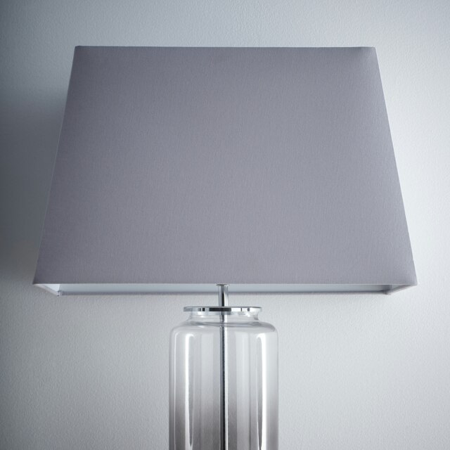 "15"" Modern Grey Rectangle Light Shade for Ceiling Grey"