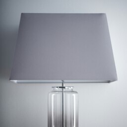 "15"" Modern Grey Rectangle Light Shade for Ceiling Grey"