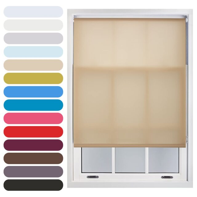 170cm Wide Daylight Roller Blind 165cm Drop Brown Cappuccino