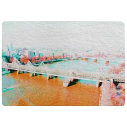 London Eye Veiw Orange Rug Multi