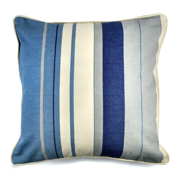 Fusion Whitworth Stripe Filled Cushion Blue