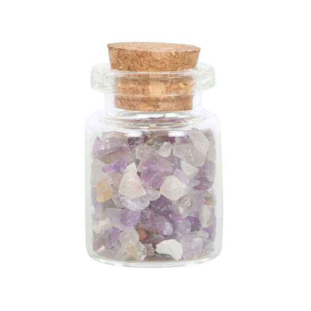 Something Different Jar Of Calm Amethyst Decorative Crystal - Purple - One Size