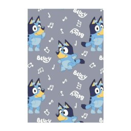 Bluey Fleece Bandit Heeler Blanket - Grey - One Size
