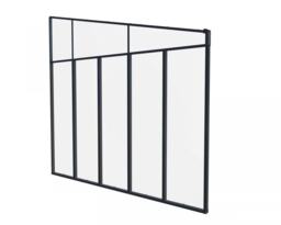 Patio Cover 4 Series Sidewall - Acrylic - L319 x W6.7 x H305 cm - Grey Grey