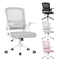Rattantree Ergonomic Swivel Computer Chair with Flip-Up Armrests