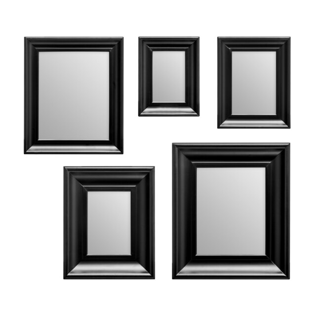 Judkins Black Frame 5pc Mirror Set Black