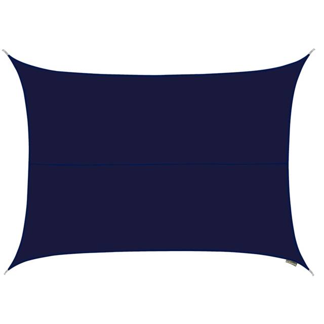 6m x 5m Rectangle Water Resistant Blue Sun Shade Sail