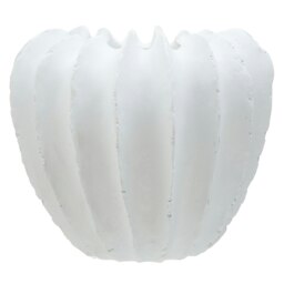 Interiors by Premier Contemporary Design White Vase, Porcelain White Pottery Vase, compact And Lightweight Vase For Flowers White White