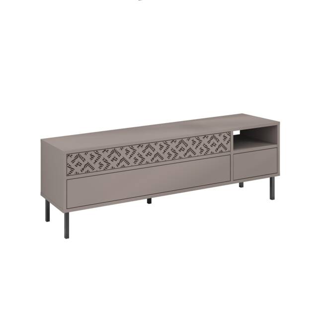 Decortie Heaton TV Stand 144.6x35.6x48.4cm Mocha Grey