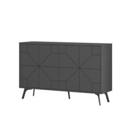 Decortie Dune Sideboard Cabinet 123cm Anthracite Grey