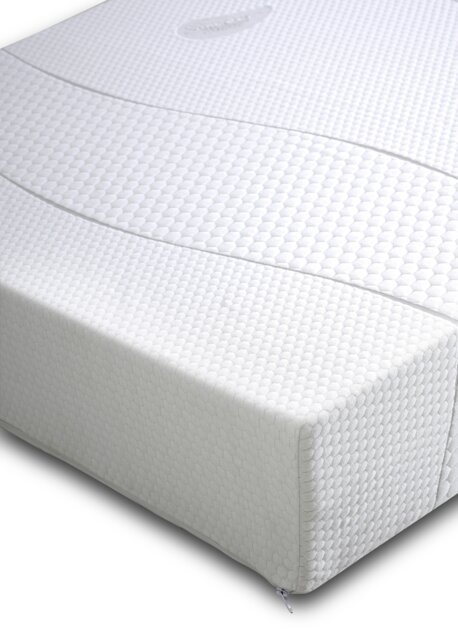 Sareer 8 Inch Diamond Memory Foam Mattress 4FT6 White Double