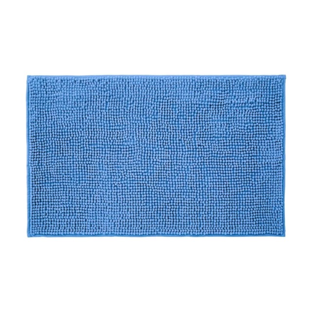 Chenille Bobble Bath Mat Non-Slip 60 x 90cm - Lupin Blue