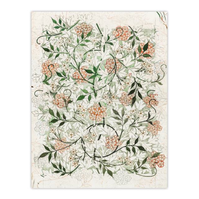 "Wild Jasmine Floral Pattern Vintage Wall Art Print William Morris 18x24"""