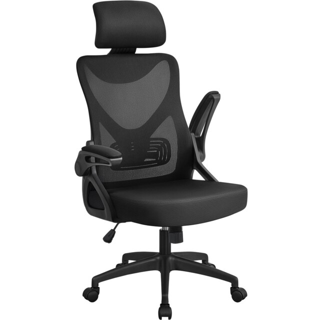 Yaheetech High Back Mesh Office Chair with 90° Flip-up Armrest