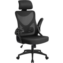 Yaheetech High Back Mesh Office Chair with 90° Flip-up Armrest