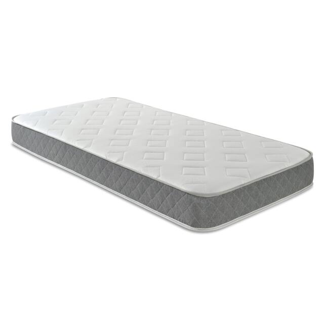 Essentials Jump n Tac Hybrid Mattress - 7.5 inch Deep, Soft Feel Grey European Double