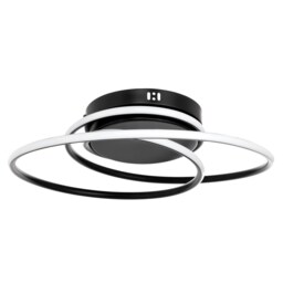 BHS Pei LED Ceiling Light Black Satin Black 1