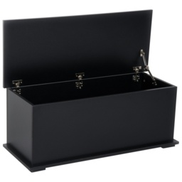 Homcom Ottoman Storage Box Chest Cabinet Keepsake With Lid Chipboard