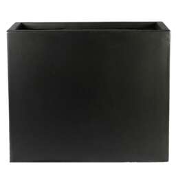 Narrow Light Concrete Black Trough Garden Planter H50.5 L60 W30 cm, 91 ltrs Cap.