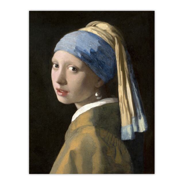 "Girl with a Pearl Earring Vermeer Vintage Huge Wall Art Poster Print 24X32"""