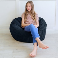rucomfy Indoor Classic Kids Bean Bag Chair - Jumbo Cord Slouchbag