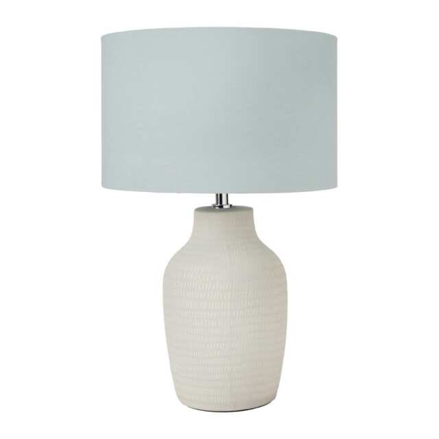 Duck EggTextured Tall Ceramic Table Lamp