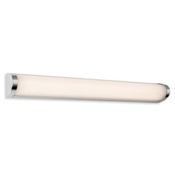 Kobe Wall Light - 604mm Chrome with Opal White Polycarbonate Diffuser 16w LED 1350lm 3000K IP44