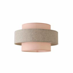 ValueLights Weaver Pink and Grey Herringbone Pendant Shade