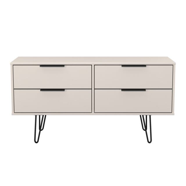 Osaka 4 Drawer Bed Box in Kashmir Matt (Ready Assembled) Cream Kashmir Matt