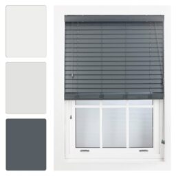 Made to Measure Faux Wood Venetian Blinds with String (W)60cm x (L)150cm