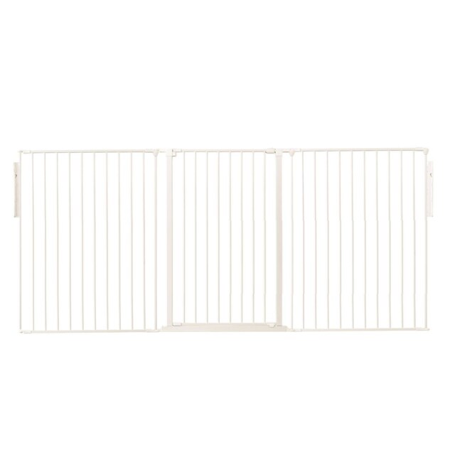 Safetots Premium Extra Tall Room Divider, up to 226cm Wide, White, 105cm Tall, Multi Panel Barrier for Baby and Toddler White