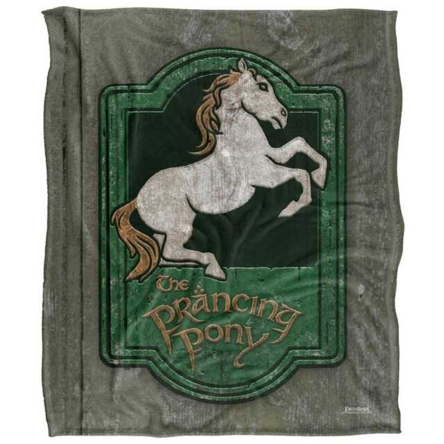 Lord Of The Rings Prancing Pony Sign Blanket - Multicoloured - One Size