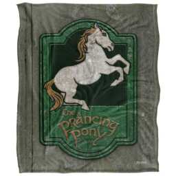 Lord Of The Rings Prancing Pony Sign Blanket - Multicoloured - One Size