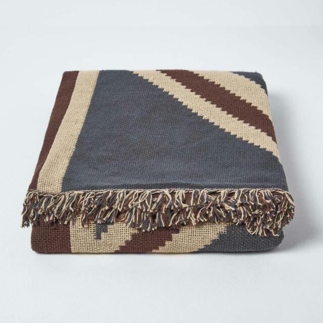 Homescapes Cotton Union Jack Flag Throw - 125 x 150 cm Multi 1