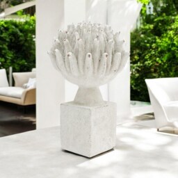 Decorative Garden Flower Ornament - Resin - L17 x W17 x H27 cm