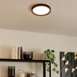 EGLO Basic Idun-E Plastic Ceiling Light, Black
