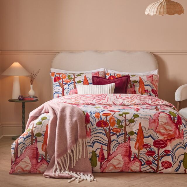 Furn Terra Nova Printed Reversible Duvet Cover Set Multi Multicolour King