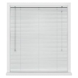 90cm White Aluminium Venetian Blinds 152cm Drop (25mm Slats) White White