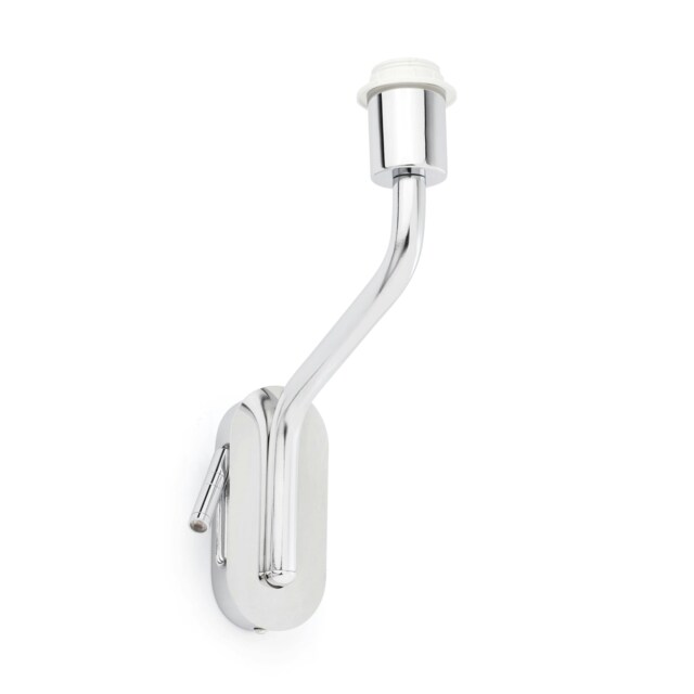 Eterna 1 Light Indoor Wall Reading Light Chrome - Shade Not Included, E27