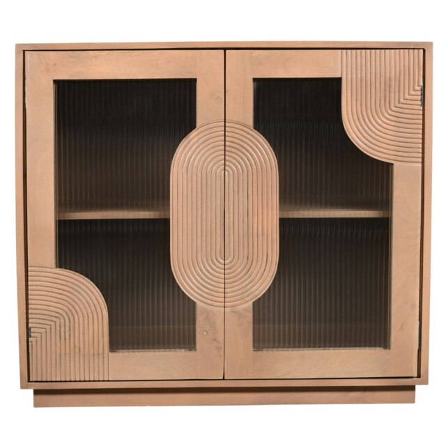 Jodhpur Solid Wooden Small Sideboard Brown