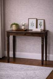 Artisan Furniture Solid Wood Heritage Turned-Leg Desk, Brown