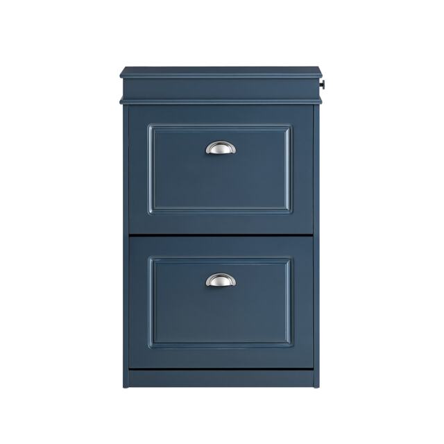 SoBuy FSR78-B,Shoe Rack Storage Cabinet with 2 Flip Drawers Blue Blue 1